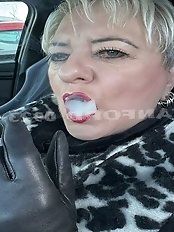 A woman shows her skills.