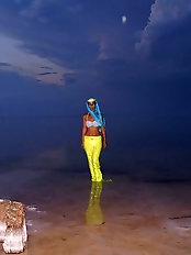 Experienced girlfriend flaunts her breasts