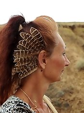 Pervert older woman fingers herself instead of finding a real partner