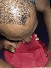 Aroused housewife in doggy style underwear