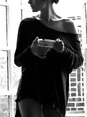 Elderly woman is being unfaithful to her boyfriend