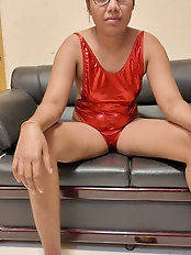 A shower of semen and the use of a sex machine