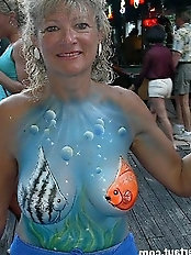 Elderly MILFs dress seductively