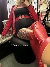 Some mature ladies have no shame and will take off their underwear for a photoshoot