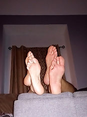 Aimee, a sexy mature woman, giving a blowjob to a man