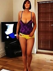 A voluptuous woman with a flawless breast