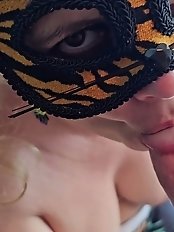 Amateur homemade video of a woman enjoying a large penis in her mouth