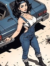 Extraordinary older woman experiencing an insatiable craving