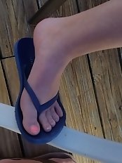 My girls feet in various scenarios and sandals