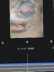 The pussy of a mature Indian woman.